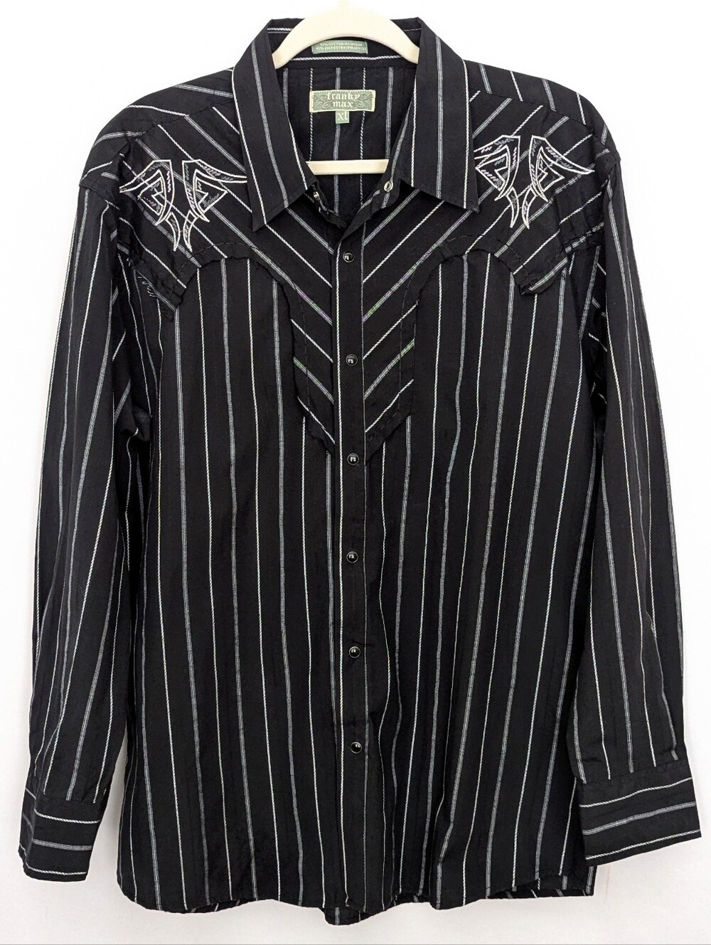 Franky Max Vintage Y2K Snap Down Western Shirt